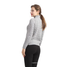 2017 nuevas mujeres vendedoras calientes del diseño de la manera tejen el suéter de la cachemira del modelo